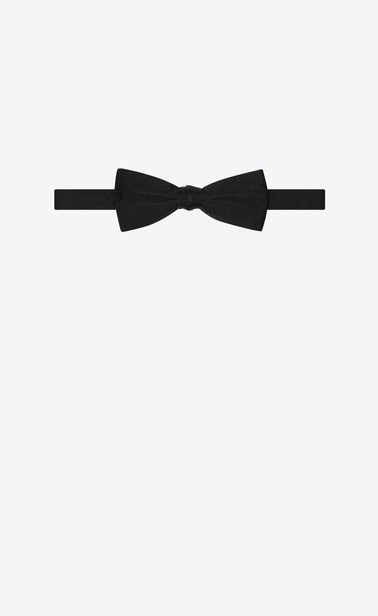 yves bow tie in black grosgrain